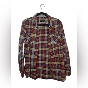Black brown multi color plaid flannel♥️